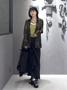 「HARE（ハレ）のアイテム（ベルト）」を使った、hisaさん（レディース・152cm）の夏コーディネート