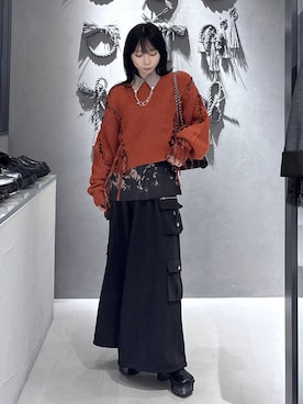 「HARE（ハレ）のアイテム（アクセサリー）」を使った、hisaさん（レディース・152cm）の秋コーディネート