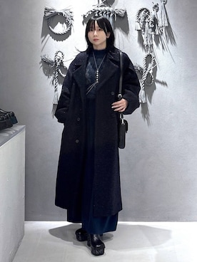 「アイテム（チェスターコート）」を使った、hisaさん（レディース・152cm・20代）の冬コーディネート