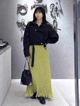 「HARE（ハレ）のアイテム（ブルゾン）」を使った、hisaさん（レディース・152cm）の夏コーディネート