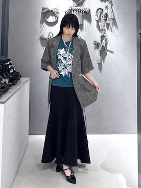 「HARE（ハレ）のアイテム（テーラードジャケット）」を使った、hisaさん（レディース・152cm）の春コーディネート