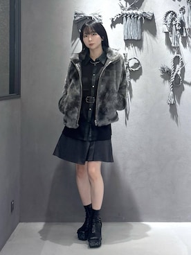 「HARE（ハレ）のアイテム（ベルト）」を使った、hisaさん（レディース・152cm）の秋コーディネート