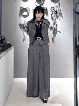 「HARE（ハレ）のアイテム（パンツ）」を使った、hisaさん（レディース・152cm）の春コーディネート