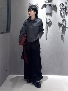 「アイテム（カーゴパンツ）」を使った、hisaさん（レディース・152cm・20代）の夏コーディネート