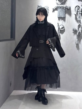 「アイテム（テーラードジャケット）」を使った、hisaさん（レディース・152cm・20代）の秋コーディネート