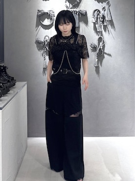 「HARE（ハレ）のアイテム（スラックス）」を使った、hisaさん（レディース・152cm）の夏コーディネート