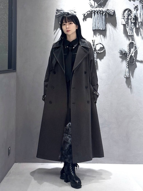 【美品】定価39600円 HARE ハレ GABAR COAT トレンチ コート 美品】定価39600円 HARE ハレ GABAR COAT トレンチ コート