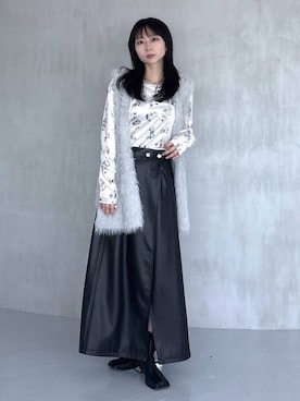 「HARE（ハレ）のアイテム（カーディガン/ボレロ）」を使った、hisaさん（レディース・152cm）の秋コーディネート