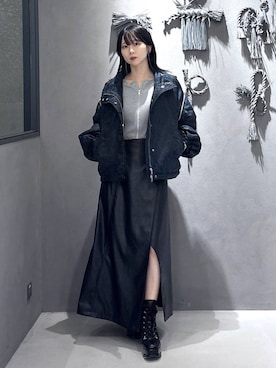 「アイテム（イヤリング）」を使った、hisaさん（レディース・152cm・20代）の秋コーディネート
