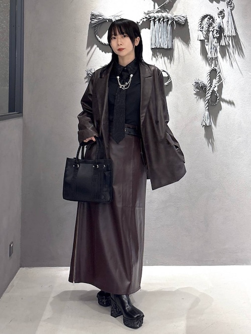 ムラカコウフェイクレザージャケット(HARE)（テーラードジャケット