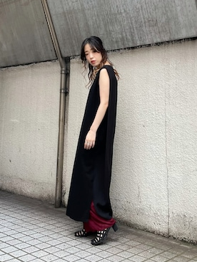 「OSMOSIS（オズモーシス）のアイテム（ワンピース/ドレス）」を使った、mizukiさん（レディース・156cm）の夏コーディネート
