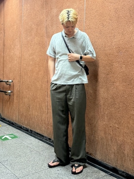 「アイテム（バッグ）」を使った、けにーさん（メンズ・180cm）の夏コーディネート