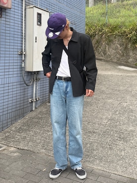 「VANS（バンズ）のアイテム（シューズ）」を使った、けにーさん（メンズ・180cm）の春コーディネート