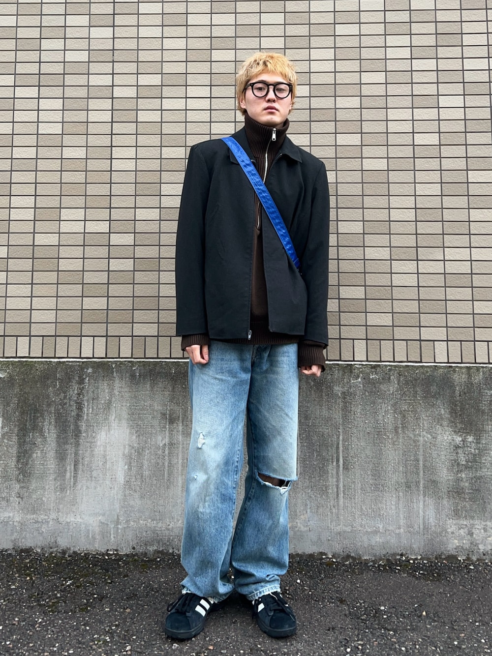 Vony Lern〈M〉ニット/ハーフジップ　ブラウン 系　ヴィンテージ ポロ ラルフ ローレン POLO RALPH LAUREN ケーブル ウールカシミヤ