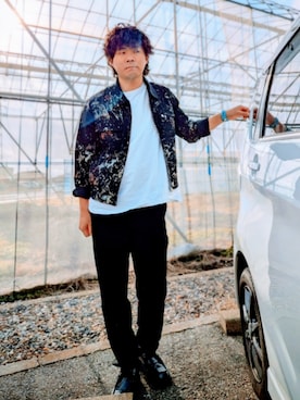 「アイテム（スラックス）」を使った、Keyさん（メンズ・175cm・30代）の冬コーディネート