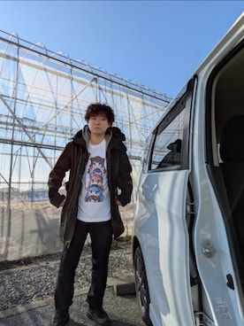 「アイテム（モッズコート）」を使った、Keyさん（メンズ・175cm）の冬コーディネート