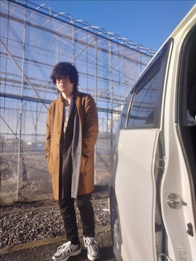 「m's braque（エムズブラック）のアイテム（ジャケット/アウター、その他）」を使った、Keyさん（メンズ・175cm）の冬コーディネート
