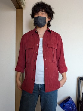 「TAAKK（ターク）のアイテム」を使った、Keyさん（メンズ・175cm）の冬コーディネート