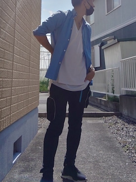 「kiryuyrik（キリュウキリュウ）のアイテム」を使った、Keyさん（メンズ・175cm）の夏コーディネート