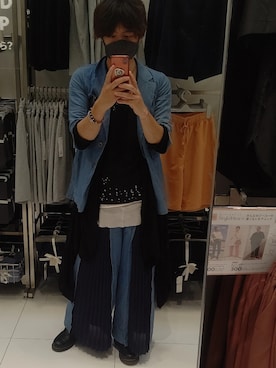 「REDYAZEL（レディアゼル）のアイテム（ジャケット/アウター）」を使った、Keyさん（メンズ・175cm）の夏コーディネート