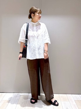 「アイテム（バッグ）」を使った、たかみなさん（レディース・166cm・30代）の夏コーディネート