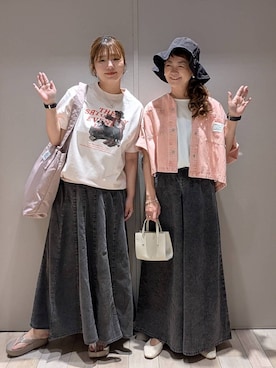 「LEPSIM（レプシィム）のアイテム」を使った、たかみなさん（レディース・166cm）の夏コーディネート