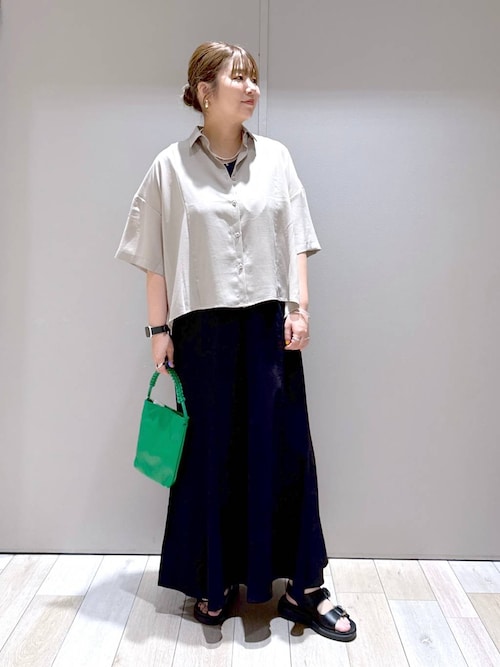 LEPSIM レプシィム 5分袖シャツ ケミカルインディゴ84 新品 LEPSIM｜BIGデニムショート5分袖シャツ | Rakuten Fashion(楽天