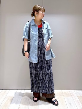 「アイテム（ママ＆ベビー）」を使った、たかみなさん（レディース・166cm）の夏コーディネート