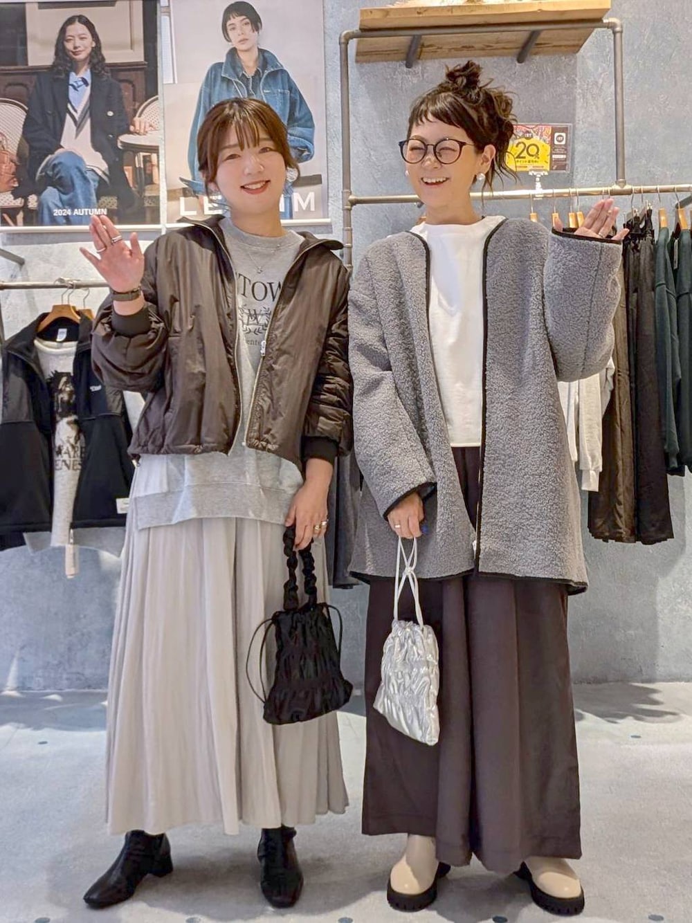 レザーライクワイドパンツ 133645を使った人気ファッション