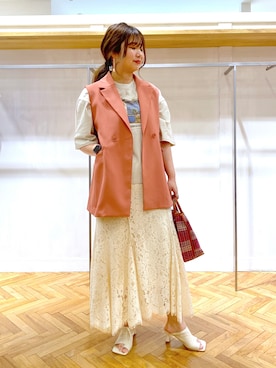 「andemiu」｜「アイテム（その他）」を使った、たかみなさん（レディース・166cm）の春コーディネート