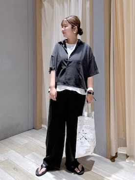 「LEPSIM（レプシィム）のボックスタックノースリーブ　290766（Tシャツ/カットソー）」を使った、たかみなさん（レディース・166cm・30代）の夏コーディネート