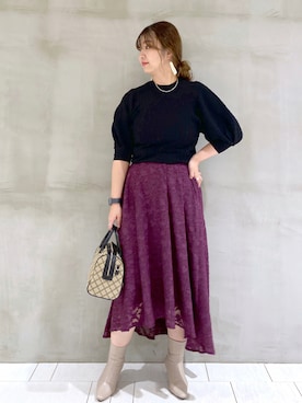 「andemiu」｜「アイテム（その他）」を使った、たかみなさん（レディース・166cm）の秋コーディネート