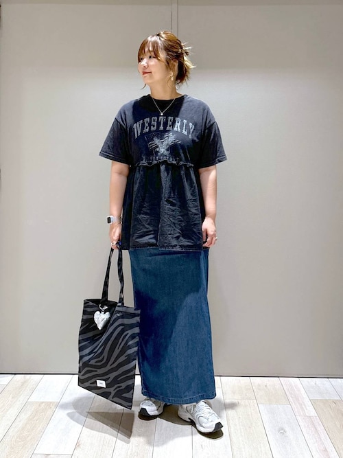 LEPSIM tシャツ 切り替えリメイク風5分袖チュニック 124109