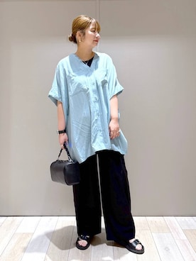「LEPSIM（レプシィム）のアイテム」を使った、たかみなさん（レディース・166cm）の夏コーディネート