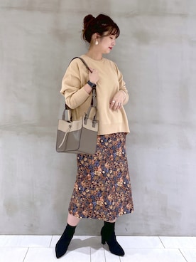「andemiu」｜「アイテム（その他）」を使った、たかみなさん（レディース・166cm）の秋コーディネート