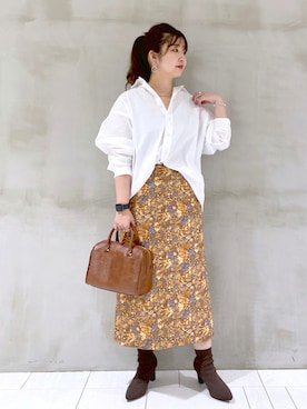 「andemiu」｜「アイテム（その他）」を使った、たかみなさん（レディース・166cm）の秋コーディネート