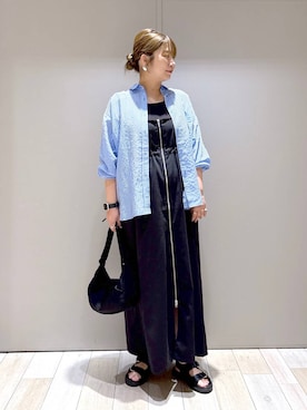 「アイテム（タンクトップ）」を使った、たかみなさん（レディース・166cm・30代）の夏コーディネート