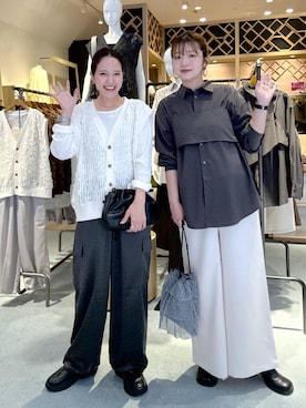 「アイテム（ベスト）」を使った、たかみなさん（レディース・166cm・30代）の夏コーディネート