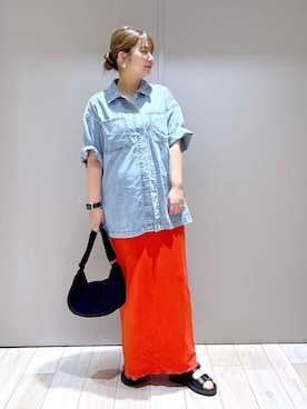 「ぽっちゃり_LEPSIM」｜たかみなさん（レディース・166cm）の夏コーディネート