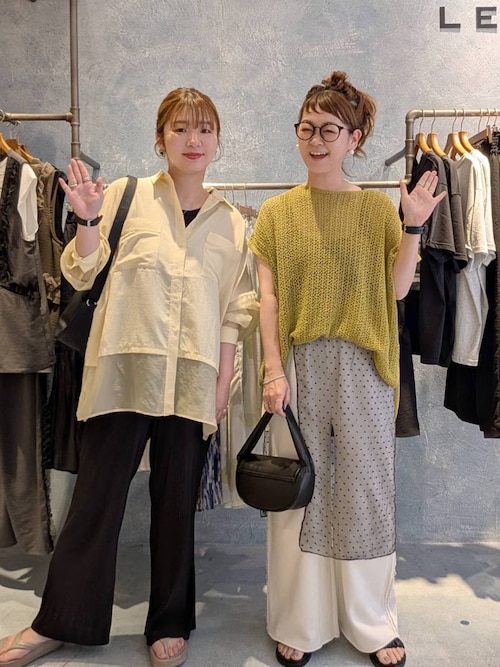 ブラウス シャツ 切り替えポンチョシャツ　322288 レディース LEPSIM ブラウス シャツ 切り替えポンチョシャツ 322288