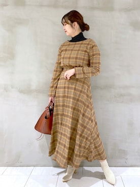 「andemiu」｜「アイテム（その他）」を使った、たかみなさん（レディース・166cm）の秋コーディネート