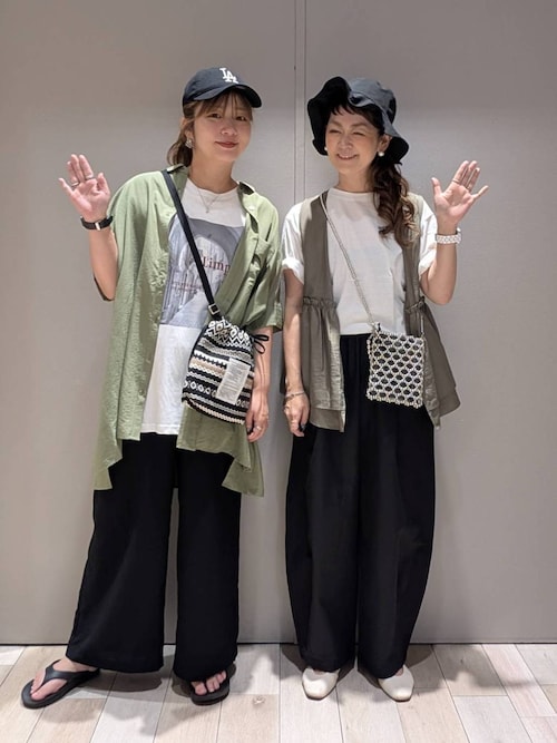 ♡ レース切り替えストライプストレッチチュニッ セール】サラキレポンチョチュニックSS 290265（チュニック