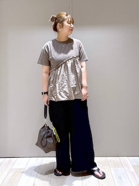 「アイテム（パンツ）」を使った、たかみなさん（レディース・166cm・30代）の夏コーディネート