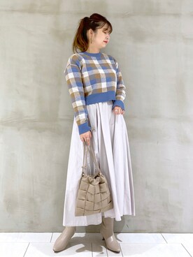「andemiu」｜「アイテム（その他）」を使った、たかみなさん（レディース・166cm）の秋コーディネート