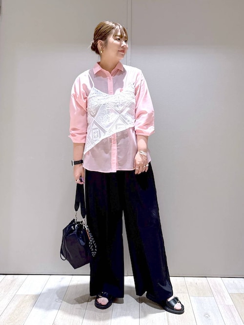 LEPSIM レースキャミブラウス LEPSIM｜パッチワークレースキャミブラウス | Rakuten Fashion