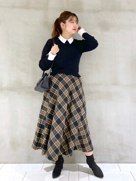 「andemiu」｜「アイテム（その他）」を使った、たかみなさん（レディース・166cm）の秋コーディネート