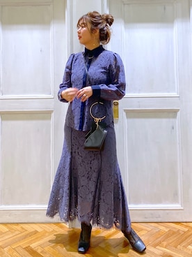 「andemiu」｜「アイテム（その他）」を使った、たかみなさん（レディース・166cm）の冬コーディネート