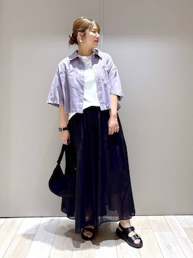 「LEPSIM（レプシィム）のアイテム」を使った、たかみなさん（レディース・166cm）の夏コーディネート