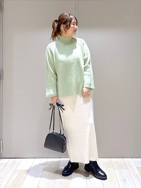 7ゲージラグランリブハイネックプルオーバー 149829を使った人気