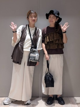 「アイテム（スカート）」を使った、たかみなさん（レディース・166cm・30代）の秋コーディネート
